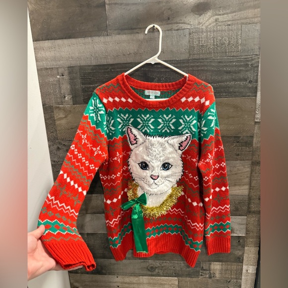 Holiday Hype | Cat Ugly Christmas Sweater - Picture 1 of 7